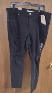 Black Levi 707 Distressed Jeans Jean