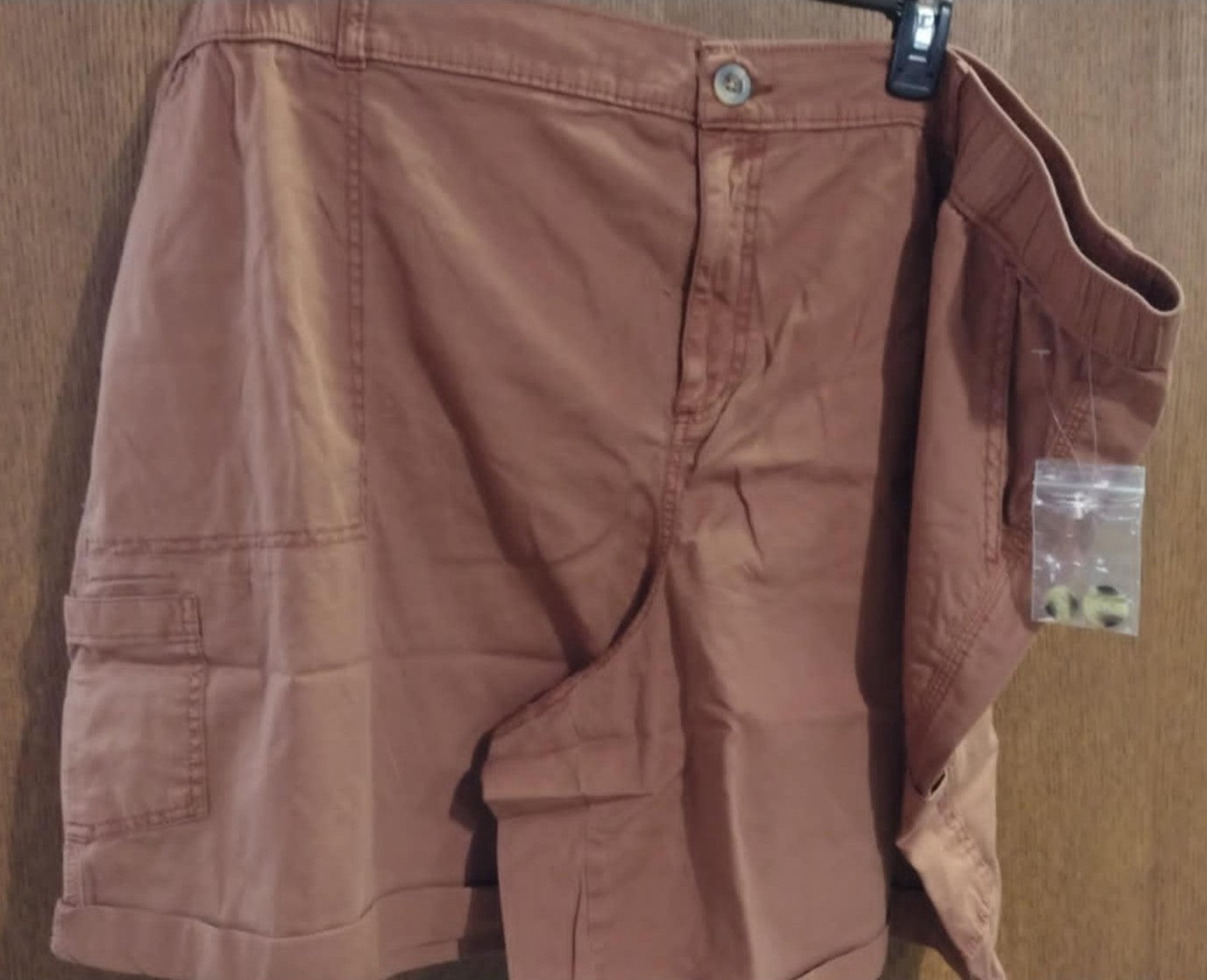 Cinnamon Brown Cargo Short Shorts