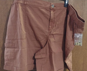 Cinnamon Brown Cargo Short Shorts