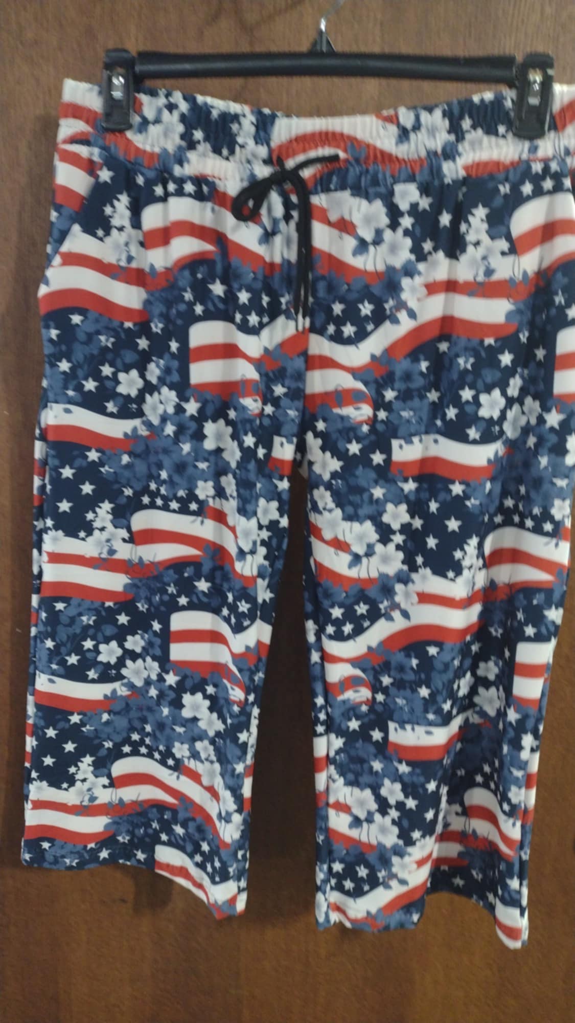 Red White Navy Blue Capri Gaucho Gauchos