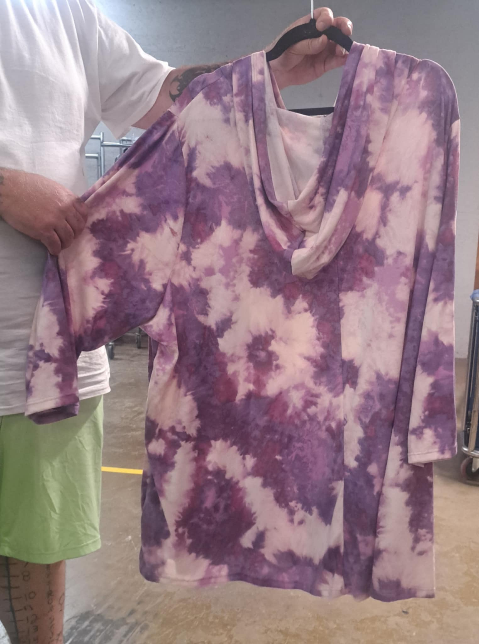 PSFU Purple Tie Dye Hoodie Hoody