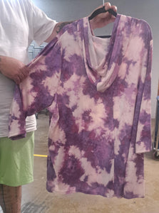PSFU Purple Tie Dye Hoodie Hoody
