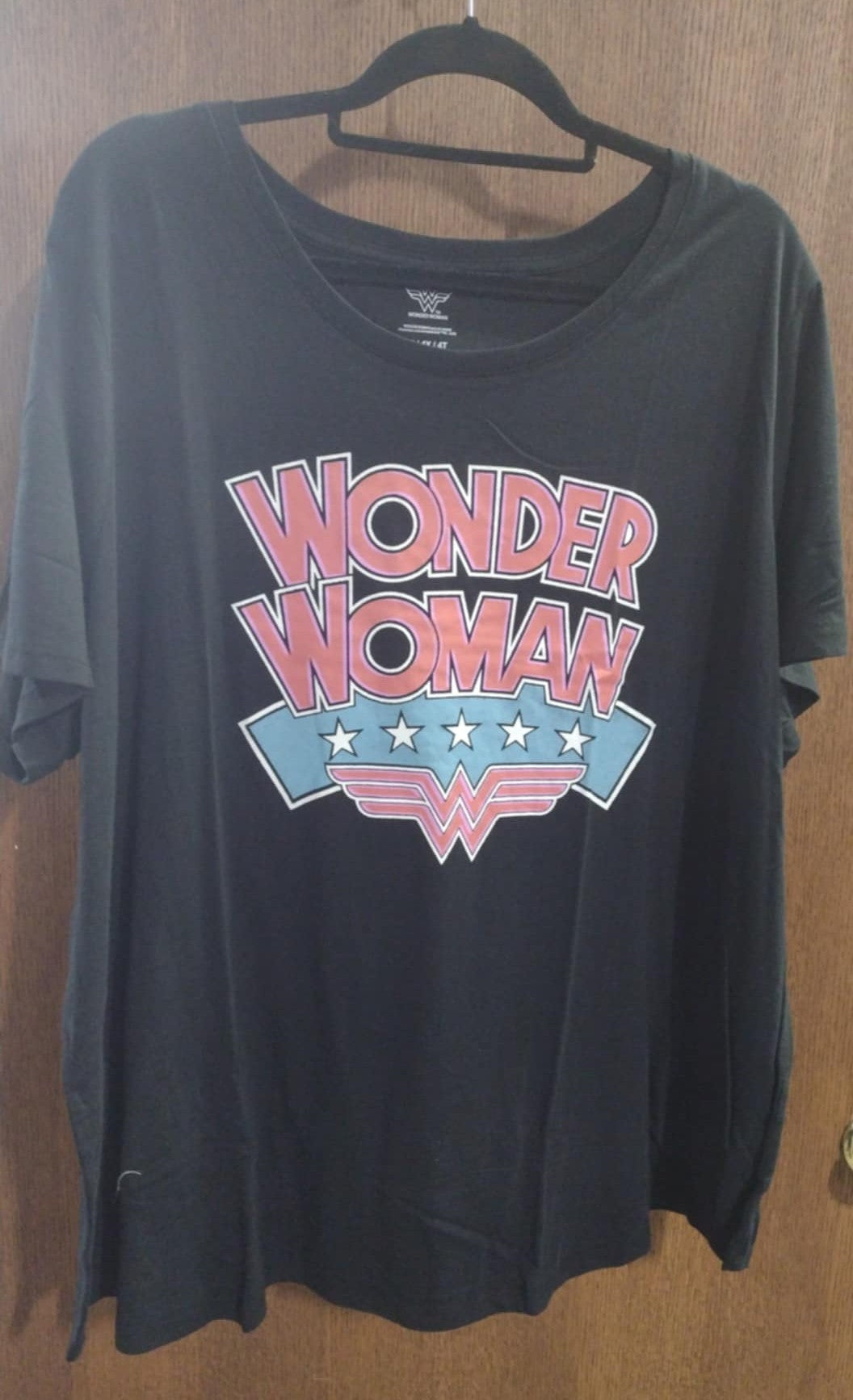 Black Wonder Woman Tee Shirt Top