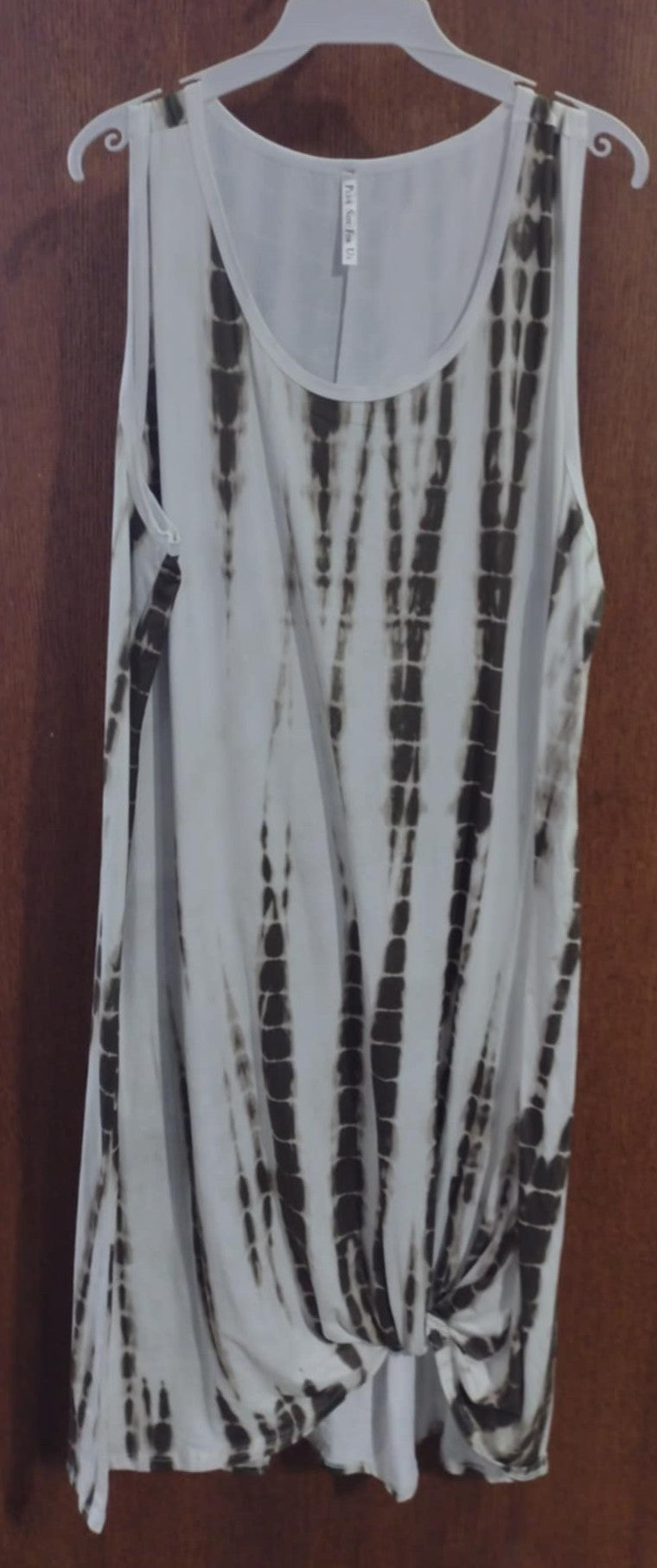 Green Bamboo Tie Dye Tank Dress