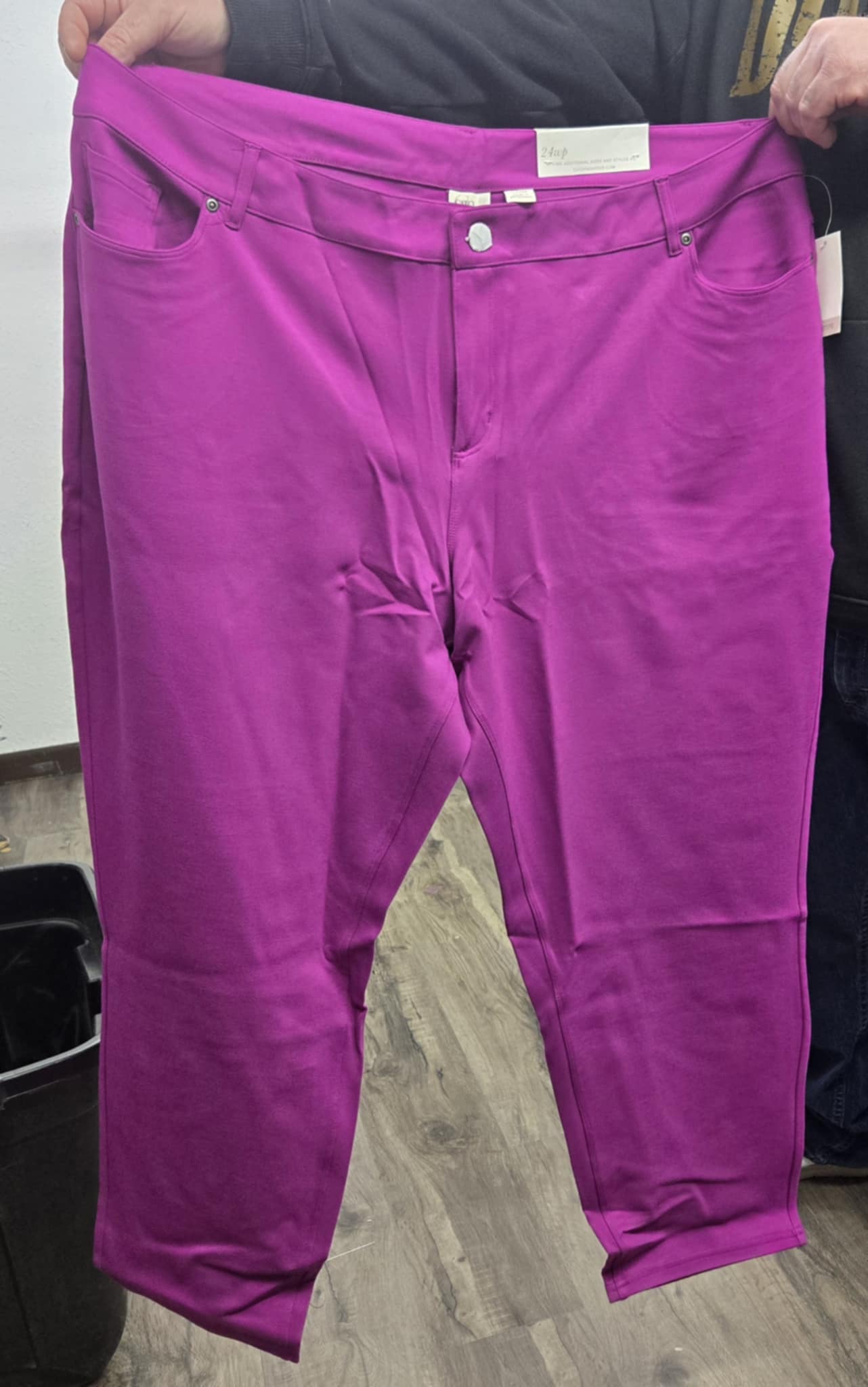 Fuschia Purpley Ponte Skinny Leg Pants Pant
