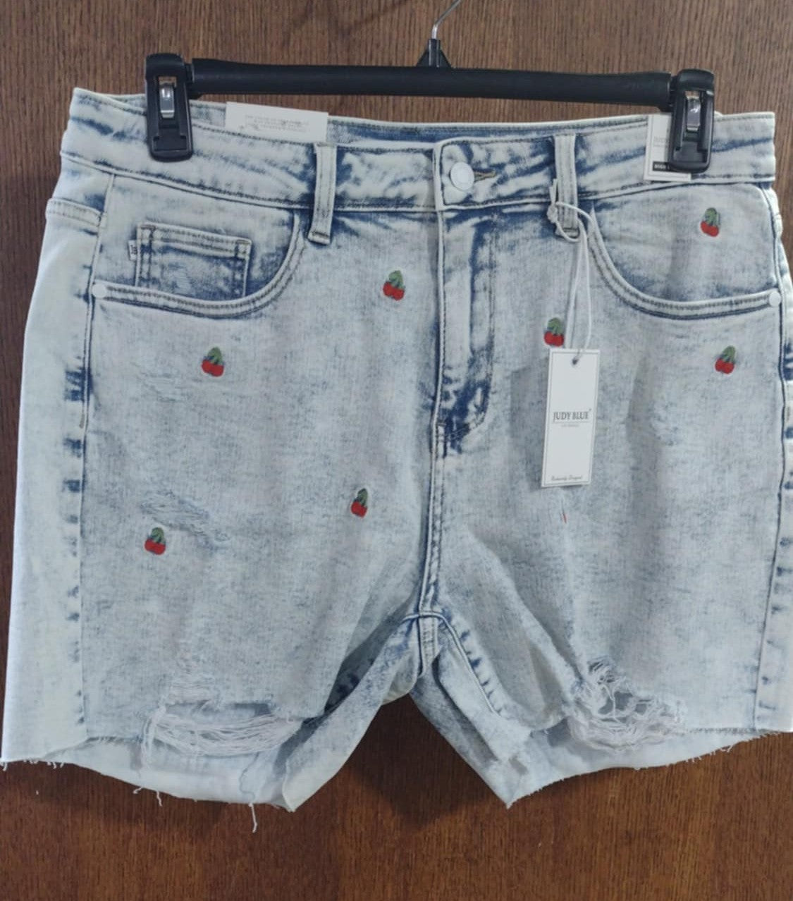Judy Blue Blues Cherry Denim Shorts Short