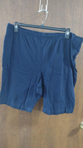 Solid Navy Short Shorts