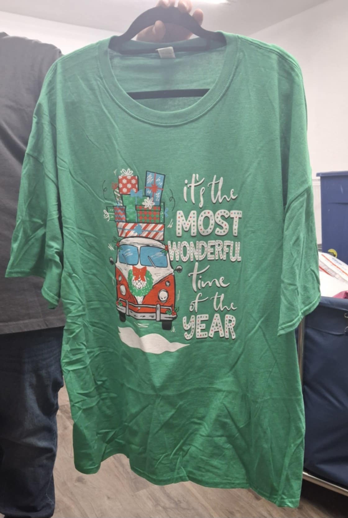 Green Its The Most Wonderful Time Of The Year Holiday Christmas Shirt Top