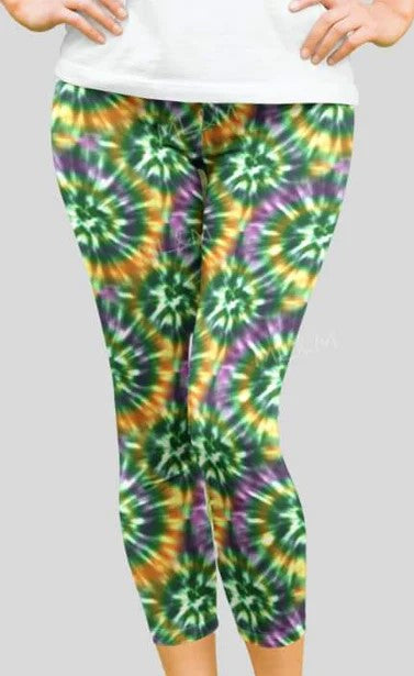 Tie Dye Capri Length  Capris w/ Pockets