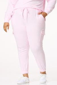 Pink Cargo Jogger Sweatpant Pants