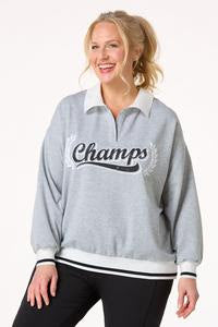 Gray Champs Varsity Shirt Top