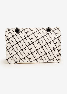 Choas Graffiti Chain Strap Shoulder Bag