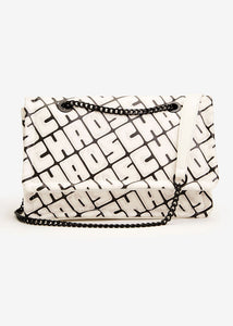 Choas Graffiti Chain Strap Shoulder Bag