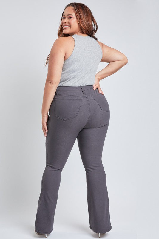 Plus size stretch flare pants sale