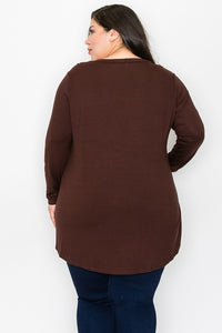 PSFU Brown Leopard Sparkle Top Shirt