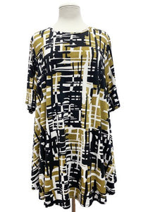 Black Gold Silky Stretchy Shirt Top