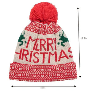 Warm Merry Christmas Stretchy Hat So Cute