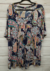 PSFU Paisley Babydoll Style Top