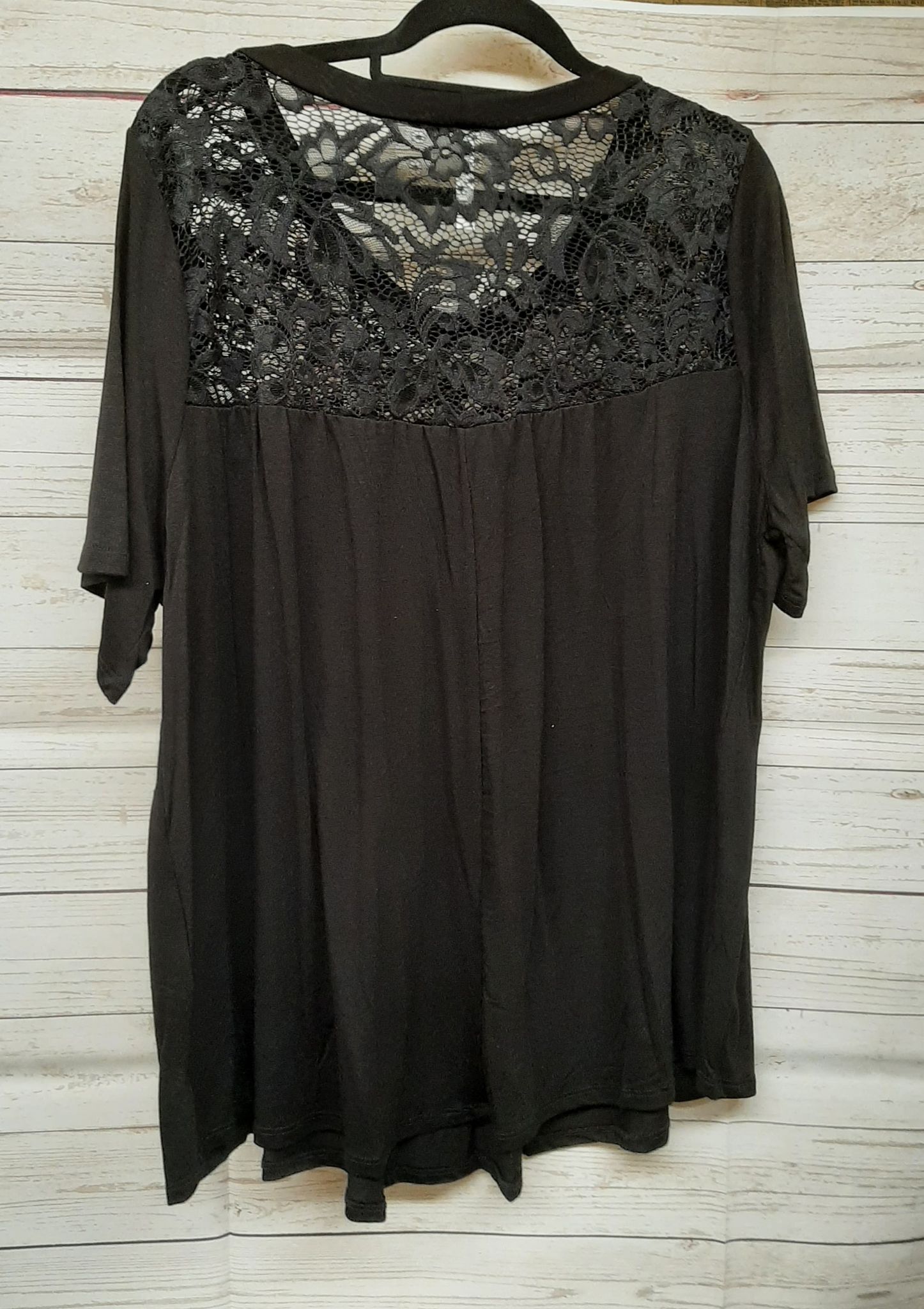PSFU Gorgeous Date Night Black Lace Shirt Top
