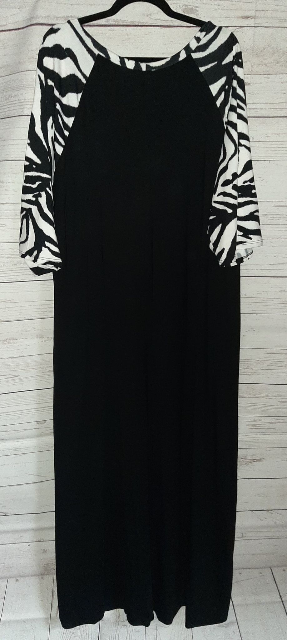 PSFU Black Zebra Maxi Dress
