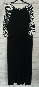 PSFU Black Zebra Maxi Dress