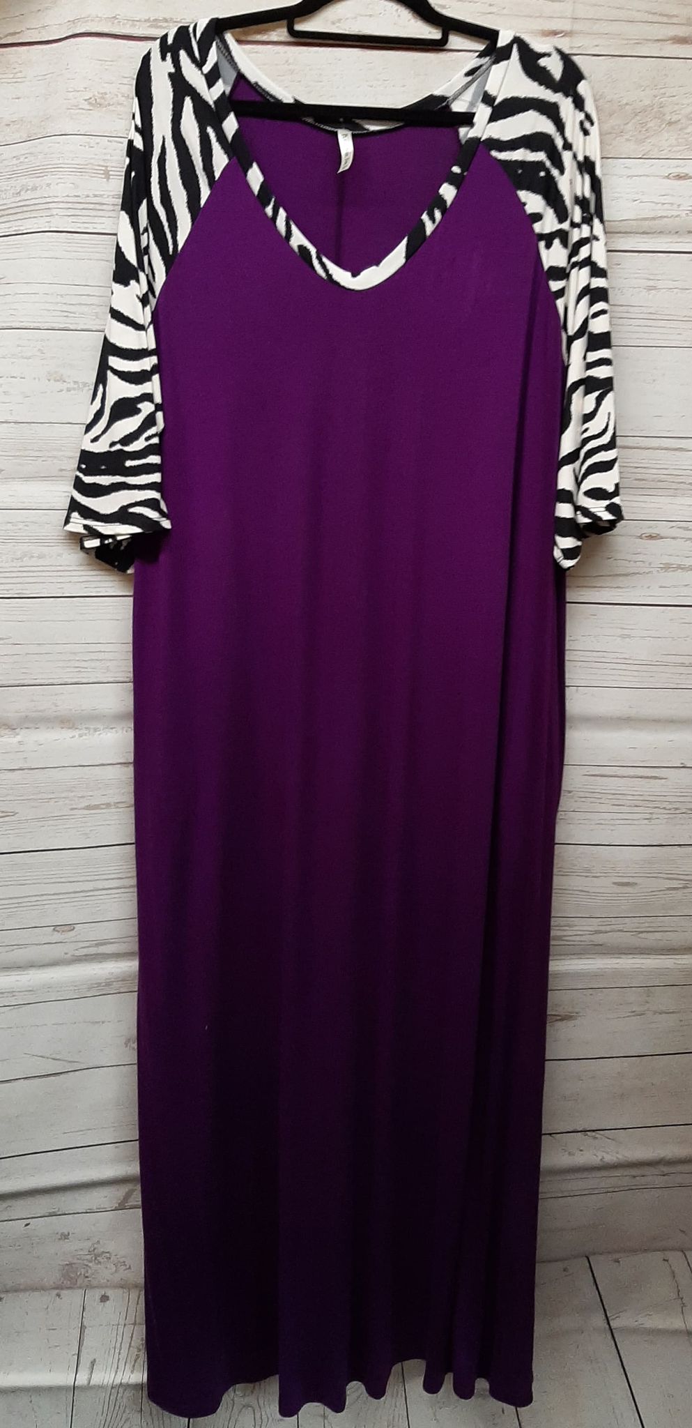 PSFU Purple Zebra Maxi Dress