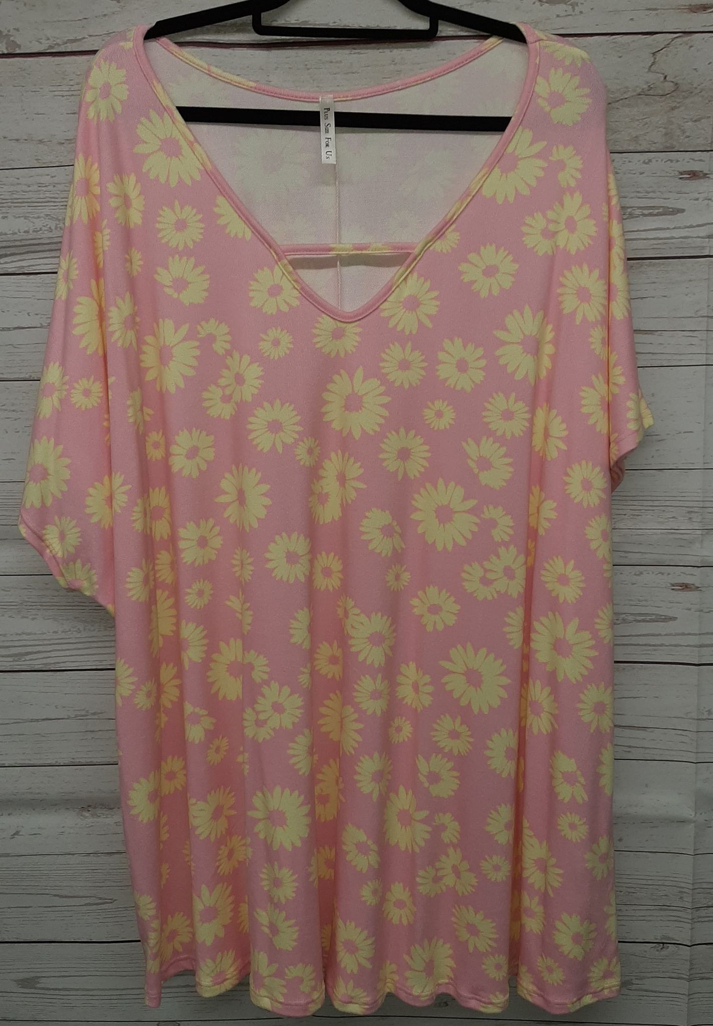 PSFU Pink Yellow Floral Top
