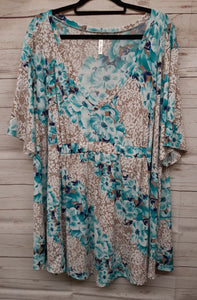 PSFU Teal Lace Top
