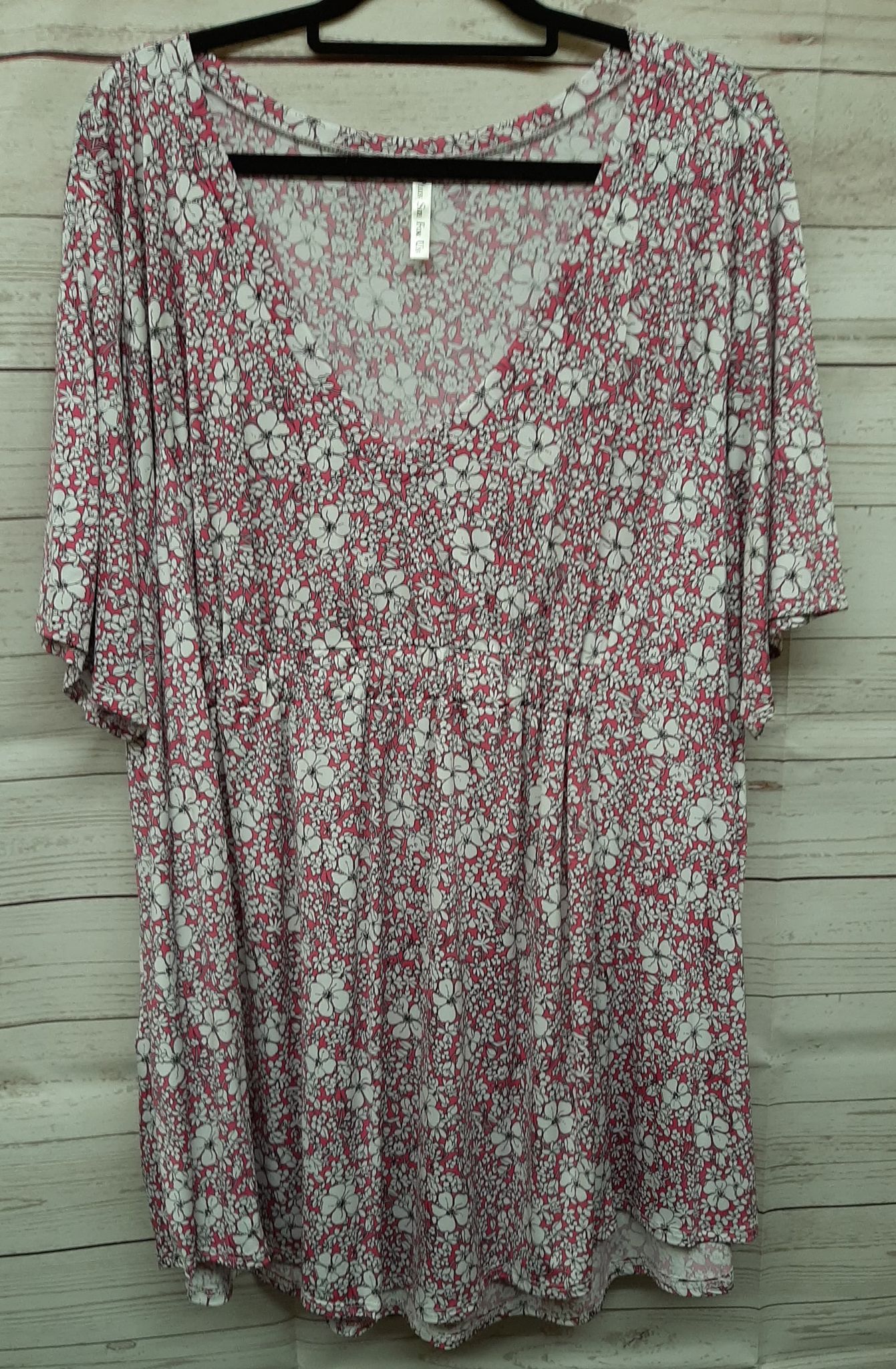 PSFU Magenta White Floral Top