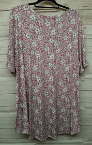 PSFU Magenta White Floral Top