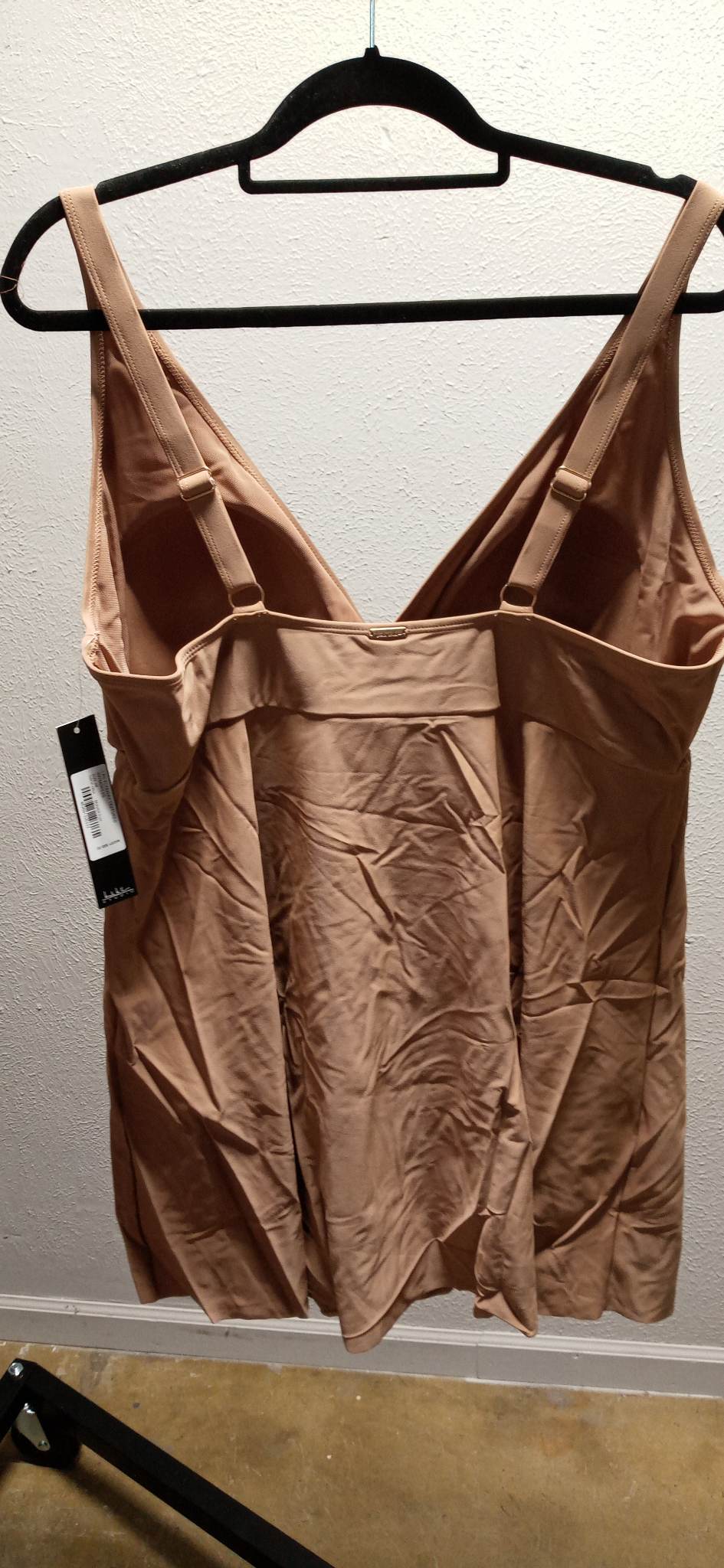 Beige One Piece Swim Bathing Suit