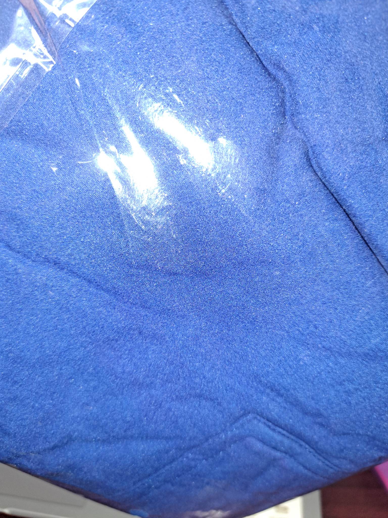 Solid Bright Blue Full Length Leggings w/ Pockets Legging