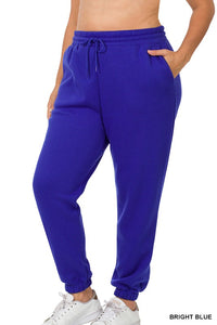 Bright Blue Jogger Sweatpants w Pockets