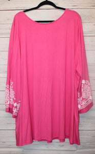 PSFU Pink w  Gorgeous White Accent Top