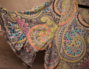 PSFU Gray Paisley Top