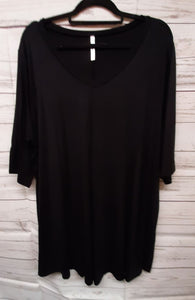 PSFU Classic Black V Neck T Shirt