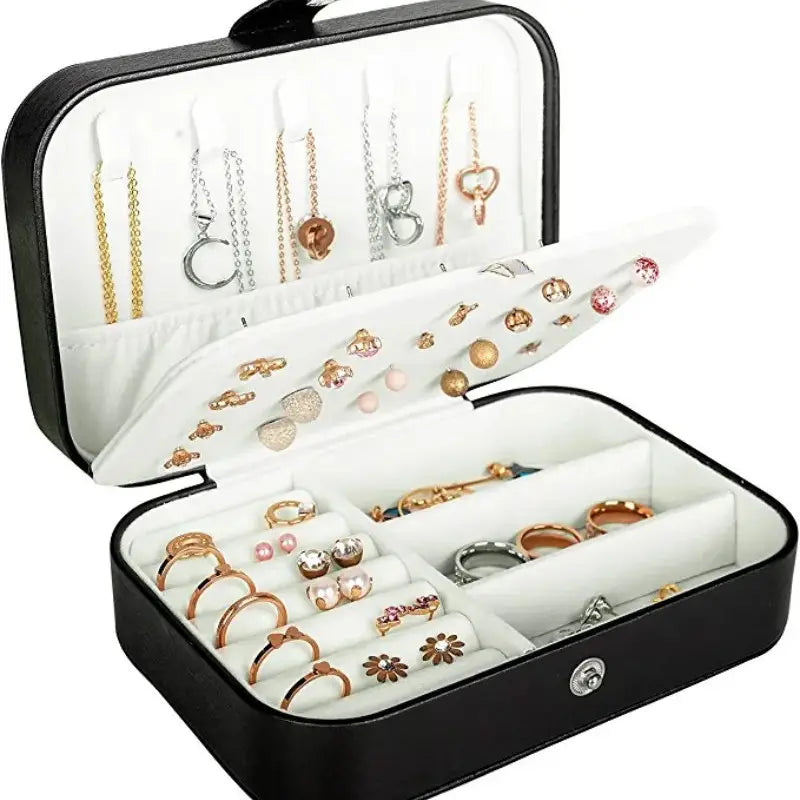 Large Black Travel Jewlery Case Box