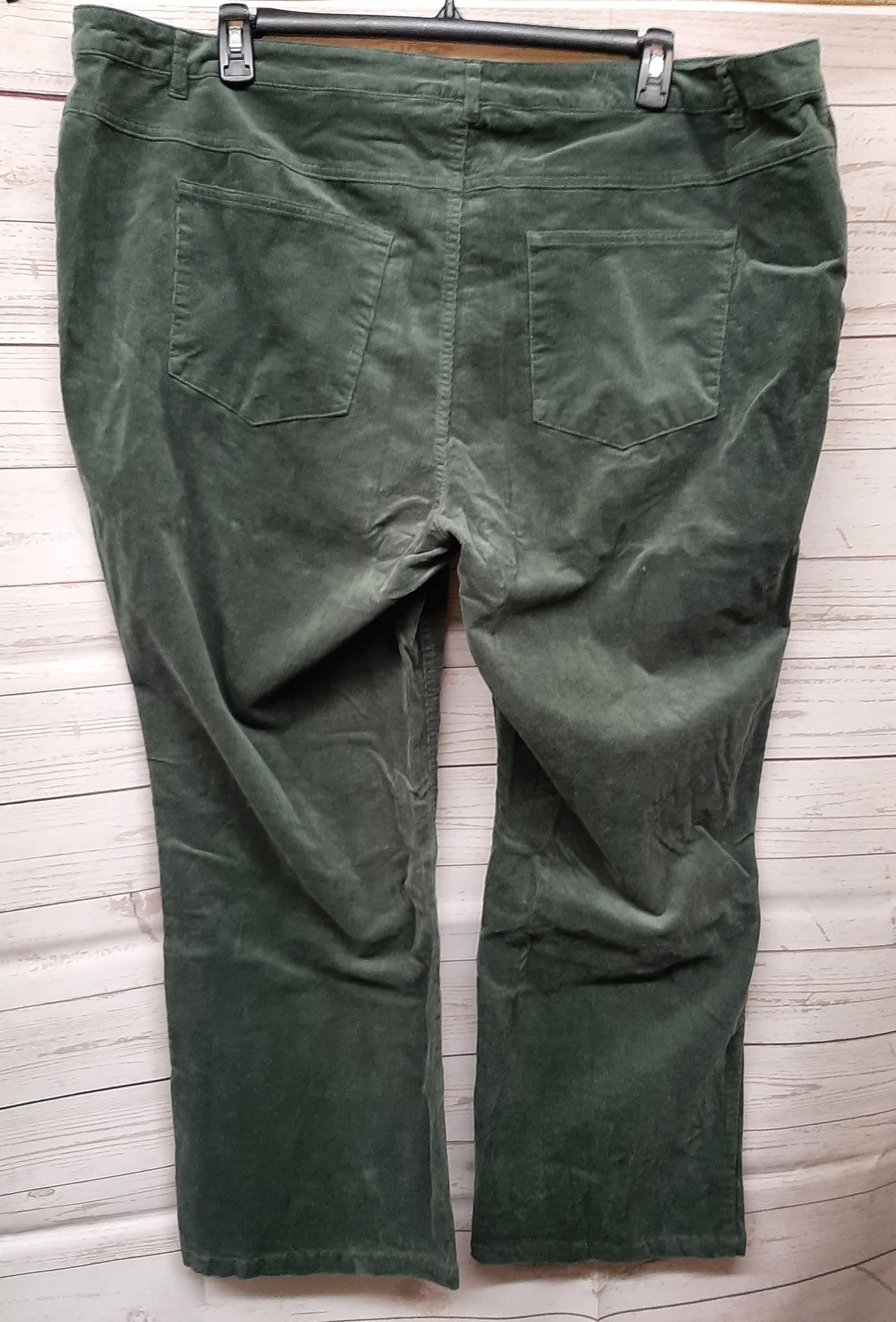 Green Stretch Corduroy Bootcut Jean