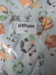 Adorable Animal Bear Save the Planet Leggings